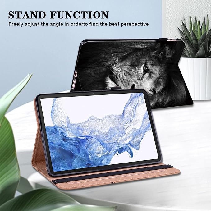 Case for Amazon Fire HD 10 and 10 Plus Tablet (13th/11th Generation 2023/2021 Release)PU Leather Slim Fit Folding Stand Cover - Brown Owl
