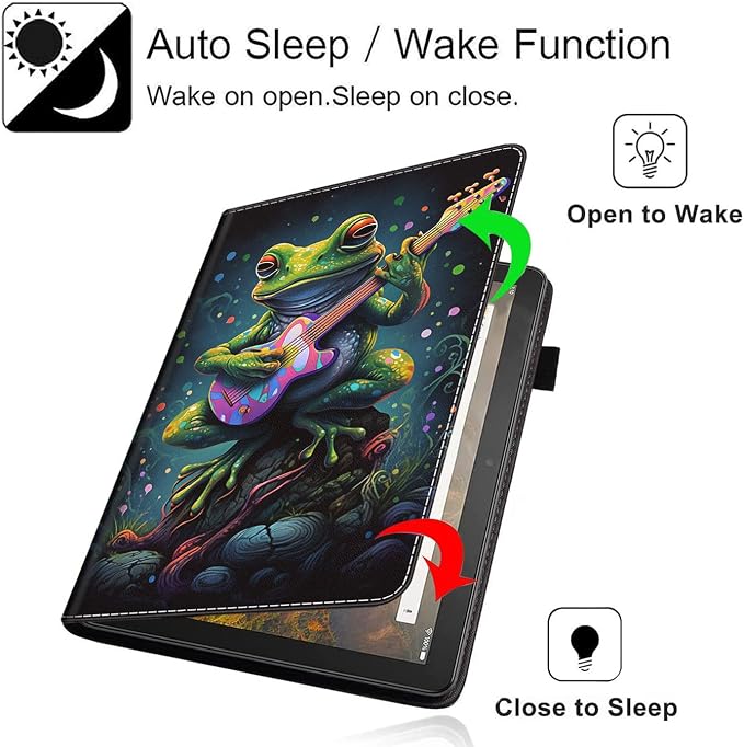 Case Cover for Amazon All-New Kindle Fire 7 Tablet (2022 Release-12th Generation) Latest Model 7 Slim Folding Stand Cover with Auto Wake/Sleep Dancing Skeleton in Mexican Costume