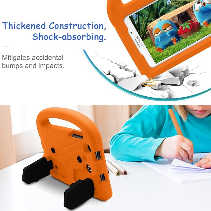 Kids Case for Samsung Galaxy Tab A 8.0 (2019) SM-T290/SM-T295 Techcircle Kid Child Safe Shock Proof EVA Rugged Protective Handle Stand Case for Galaxy Tab A 8.0 SM-T290/SM-T295 Tablet Black