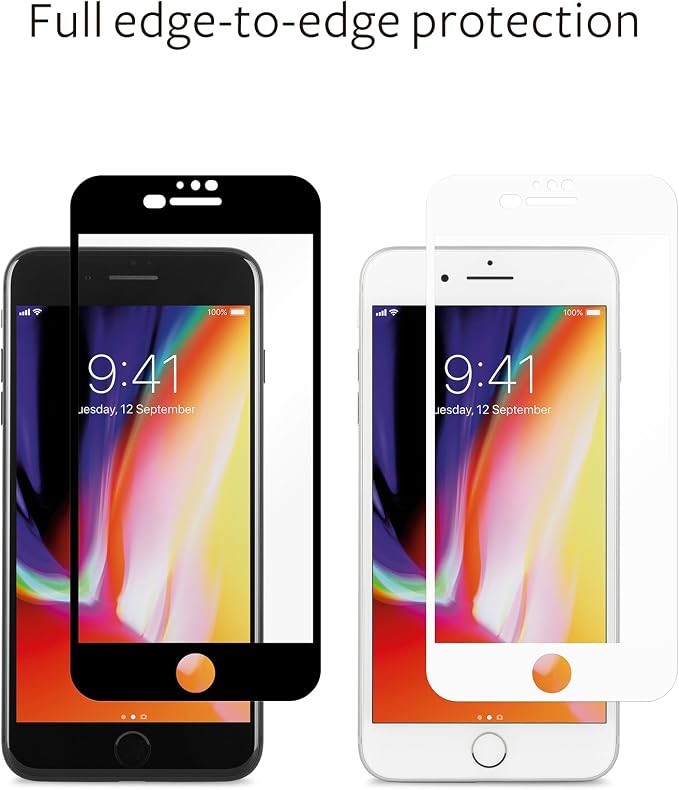 Moshi iVisor AG - Anti-Glare Screen Protector for iPhone 8 Plus / 7 Plus (White)
