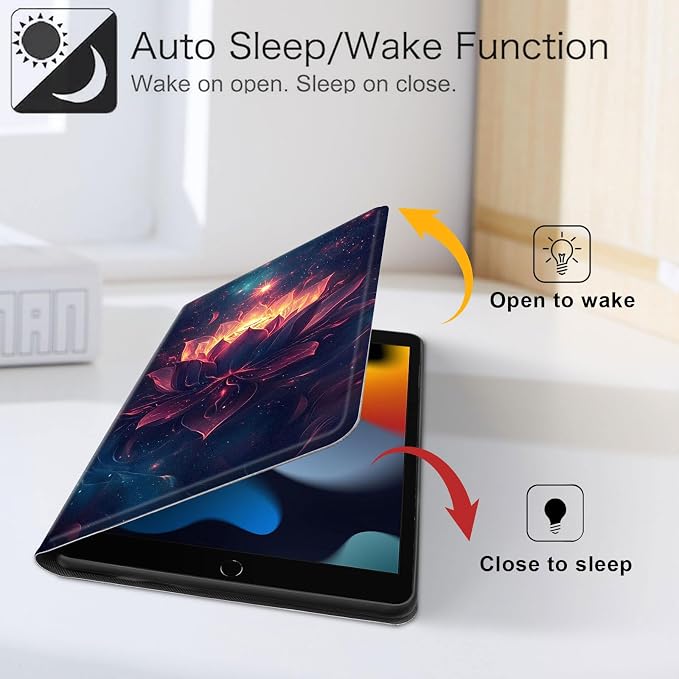 for iPad 11th Generation (A16 2025) 11 / iPad 10th Gen 10.9 2022 Case 360° Rotating PU Leather Stand Cover with Auto Sleep/Wake Shockproof TPU Backl Two Dragons Fighting