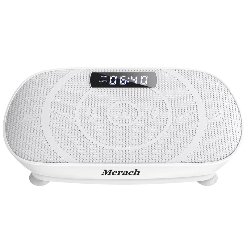 Merach Vibration Plate Exercise Machine, Whole Body Workout Power Vibrate Fitness Platform Vibration Plate Silent Motor Speed Control