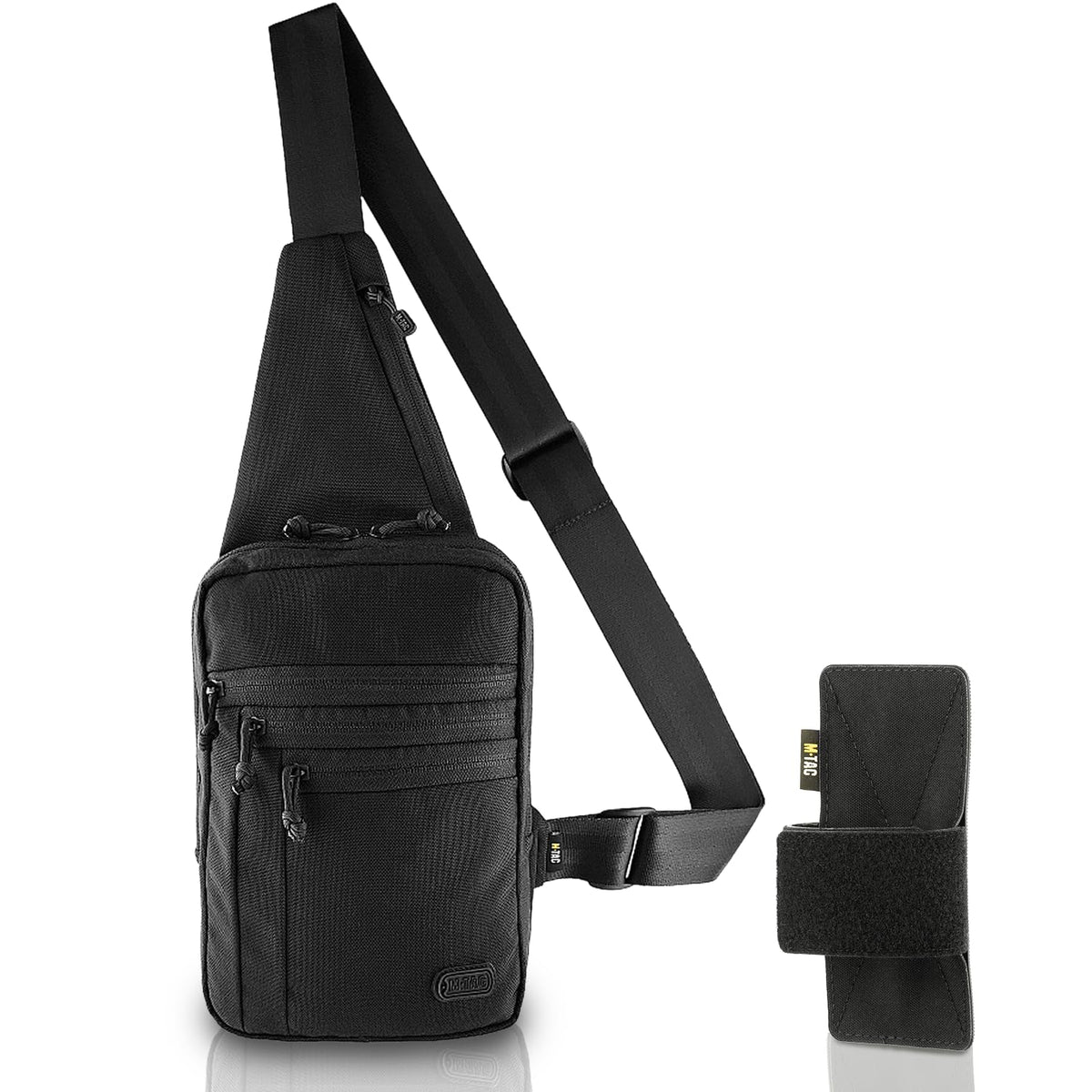 M-Tac CCW Sling Bag for Men & Women - EDC Shoulder Bag Tactical - Crossbody Concealed Carry Bag - Mens Chest Pack (ELITE Black)