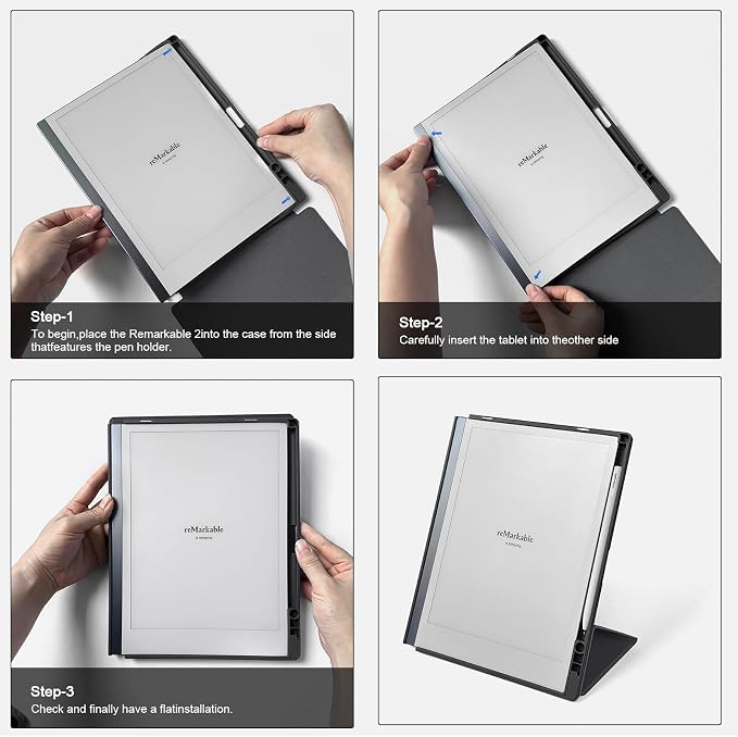 Case for 10.3 Remarkable 2 Tablet with Pen Holder and Multi-Angle Foldable Stand Feature Compatible with Remarkable 2 Paper Tablet 10.3 2020 Released