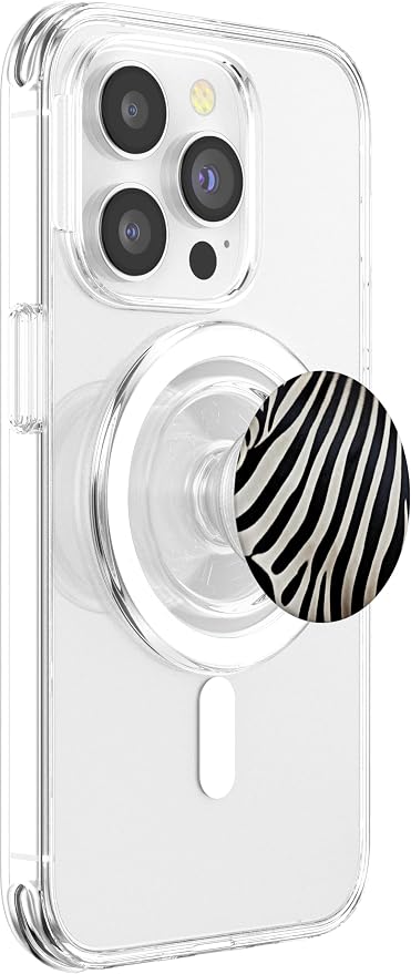Zebra Pattern PopSockets PopGrip for MagSafe
