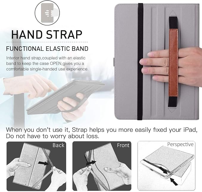 ZtotopCases for iPad 6th/5th Generation 9.7 Inch 2018/2017 iPad Air 2 &amp 1 Case Premium PU Leather Business Folding Cover with Auto Wake/Sleep Multiple Viewing Angles for iPad Air 2nd/1st Gen Bl