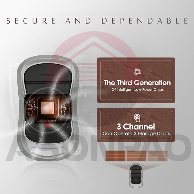2 for Genie Garage Door Opener Remote G3T-A G3T-R G3T-BX Intellicode【10-Years-Warranty】