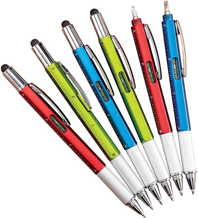 Fox Valley Traders 6-in-1 Multifunctional Pen Set of 6