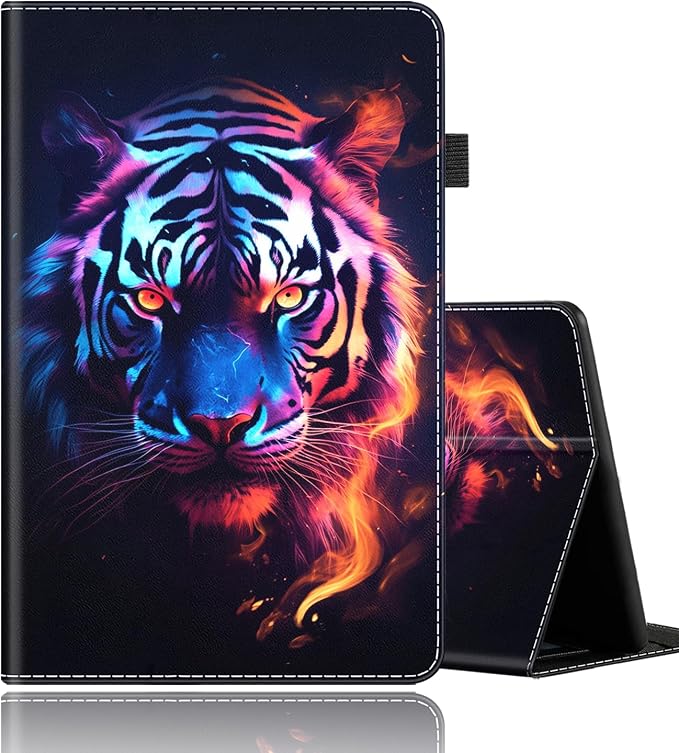 Case Fits All-New Amazon Kindle Fire HD 10 &amp 10 Plus Tablet (13th/11th Generation 2023/2021 Release) 10.1 Durable Shockproof Protective Cover with Auto Wake/Sleep，Black Woman Queen Afro Design