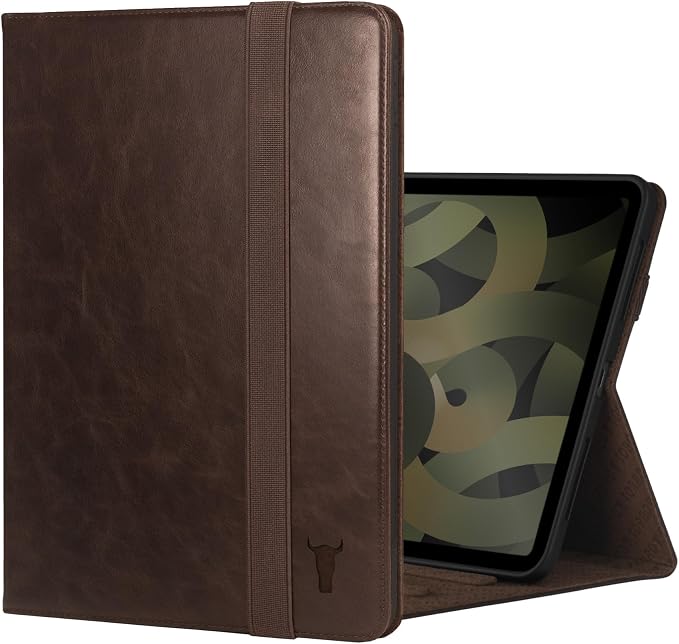 TORRO Case Compatible with iPad Air 11 M4 (2026) M3 (2025) &amp M2 (2024) and iPad Air 5th / 4th Gen - Leather Folio Cover Stand Apple Pencil Charging Auto Wake/Sleep (Black)