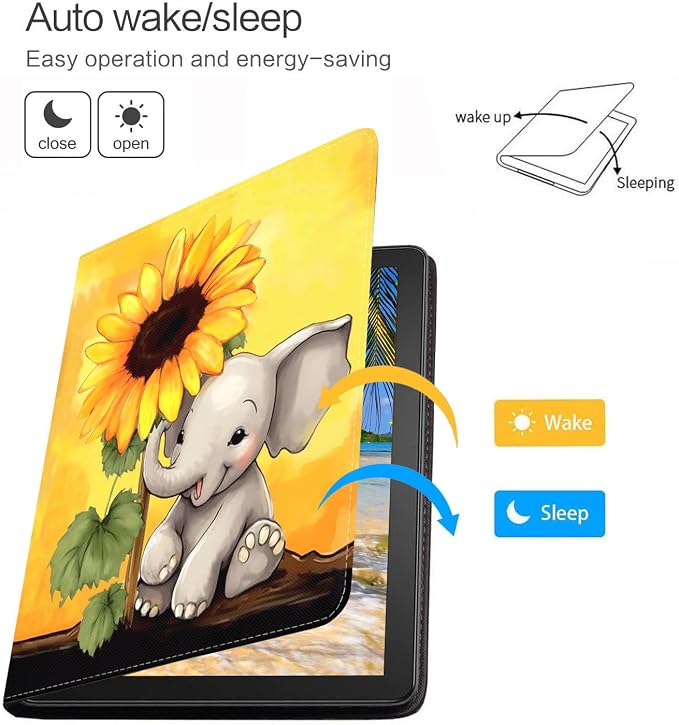 Case for iPad (A16) 11th Generation 11 Inch 2025 iPad 10th Generation 10.9 Inch 2022 Protective Leather Case Adjustable Stand Auto Wake/Sleep Smart Case - African American Girl
