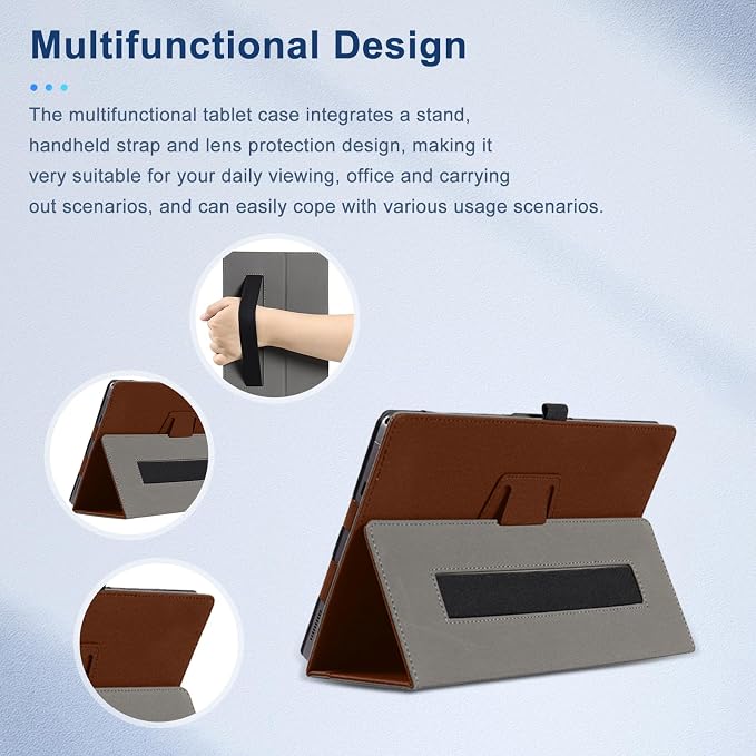 Case for TCL Note A1 NXTPAPERNOUKAJU Tablet Protection CoverFolding Stand with Pencil Holder and Wrist StrapDrop-ResistantProtection Case for TCL Note A1 NXTPAPER Tablet 11.5inch(Brown)