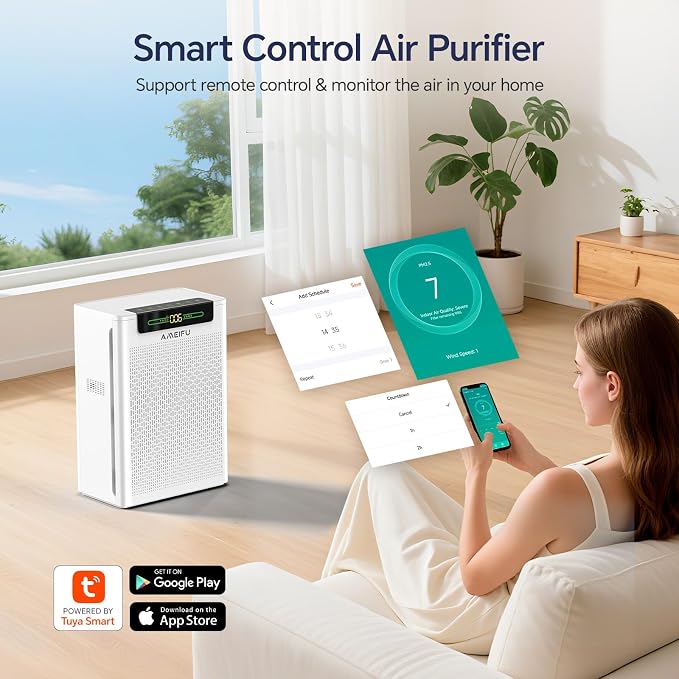 Air Purifiers for Home Large Room Up to 3000 ft², Pet Air Purifier