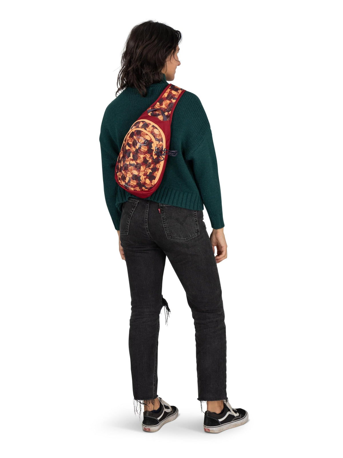 Osprey Daylite Shoulder Sling Bag - Compact Crossbody Sling Backpack for Everyday Carry, Festivals, and Travel - Lightweight, Comfortable for Hands-Free Convenience, Tumbleweed Yellow/Tunnel Vision