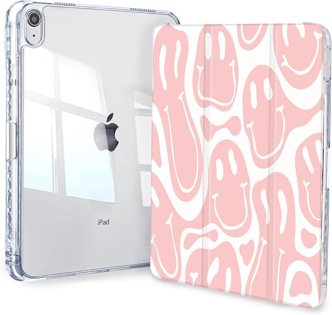 Case for iPad A16 11th/10th Generation 2025/2022 10.9 Inch Slim Trifold 10th Clear Back Transparent Cover with Pencil Holder &amp Auto Sleep/Wake Cover