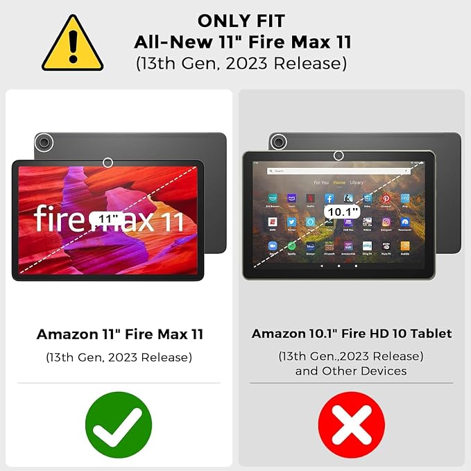 Case for Amazon Kindle Fire Max 11 Tablet (13th Generation 2023 Release) - Slim Fit Standing Cover with Auto Sleep/Wake for All-New Fire 11 Max Tablet，Enchanted Forest 2