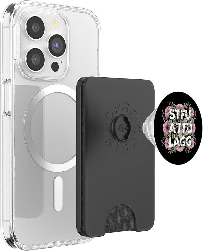 Dark Romance Romantasy Book Lover Shadow Daddy STFUATTDLAGG PopSockets PopGrip for MagSafe