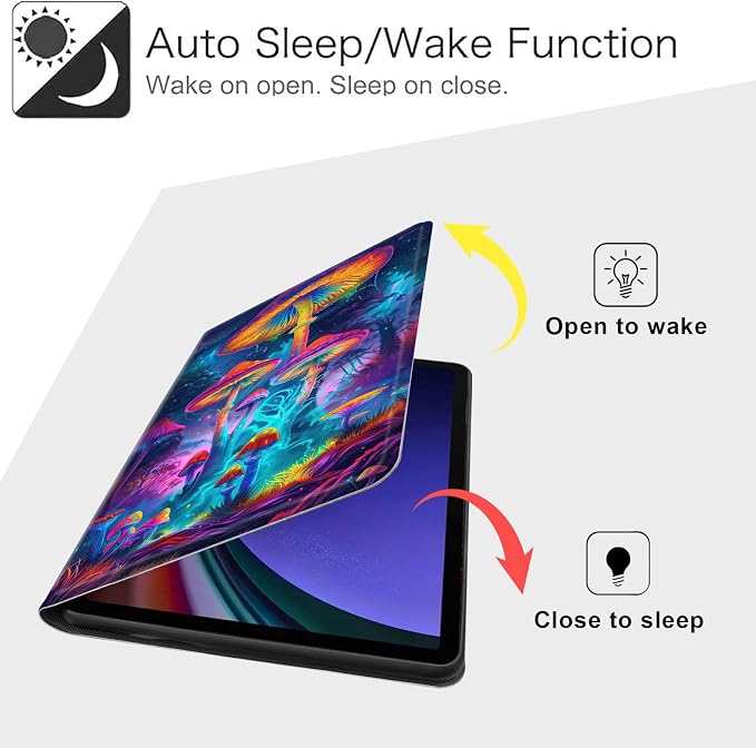 Case for Samsung Galaxy Tab A11 Plus 2026 &amp Galaxy Tab A9+ 11 Slim Smart Stand Cover with Auto Wake/Sleep Shockproof Protective Shell for Work &amp School Astronaut