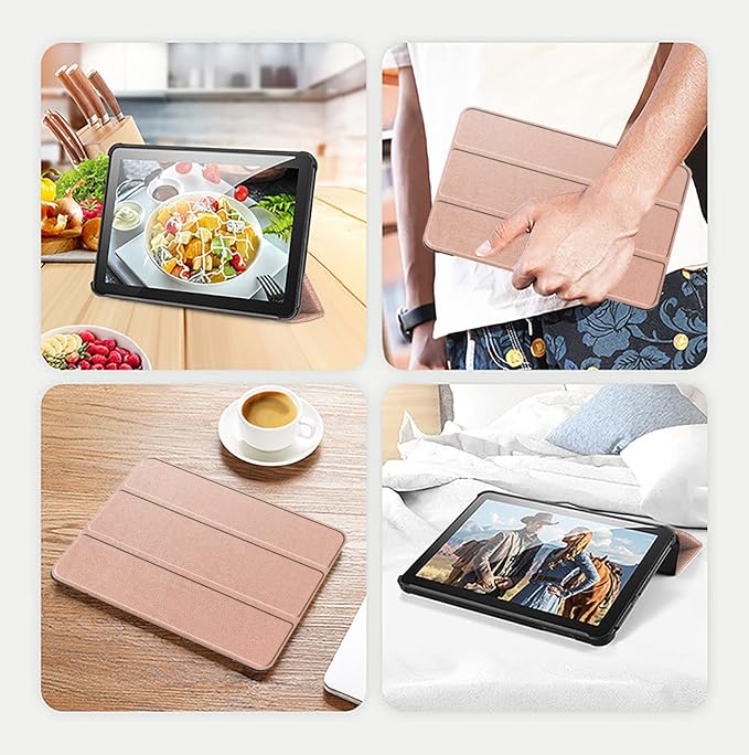 Tablet CaseSlim Soft TPU Back Smart Magnetic Stand Protective Cover[Sleep/Wake] Incompatible with iPad Samsung TCL 11in Tablets.(Dark Green)