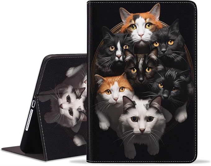 Case for iPad (A16) 11th Generation 11 Inch 2025 iPad 10th Generation 10.9 Inch 2022 Protective Leather Case Adjustable Stand Auto Wake/Sleep Smart Case - African American Girl