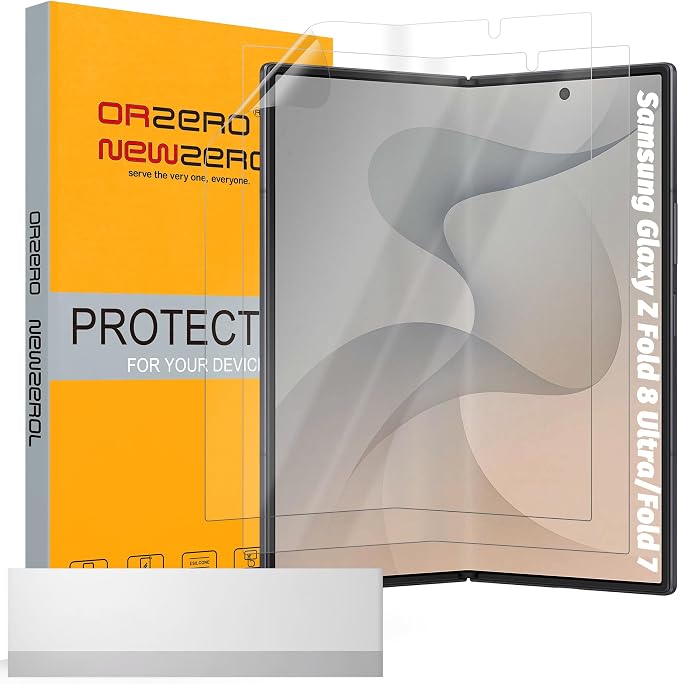 Orzero 6 in 1 Compatible for Samsung Galaxy Z TriFold 2 Pack TPU Inner Screen Protector + 2 Pack Glass Front Screen Protector + 2 Pack Glass Camera Lens Protector HD Bubble-Free Anti-Scratch