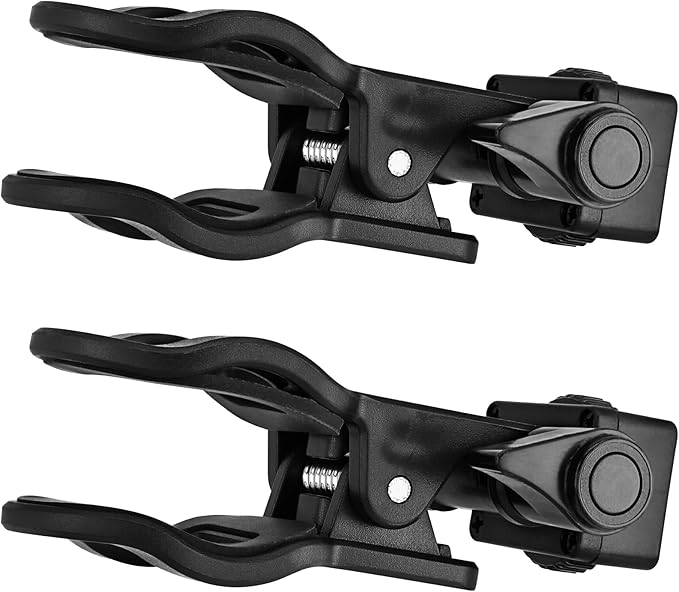 Yeebline Monitor Camera Mount Clip, 2 Pack Monitor Camera Mount Clamp Selfie Light Ring Light Clip with 1/4 Screw Connector, Screen LCD Display Top Fill Light Flash Stand Webcam Holder for Phone