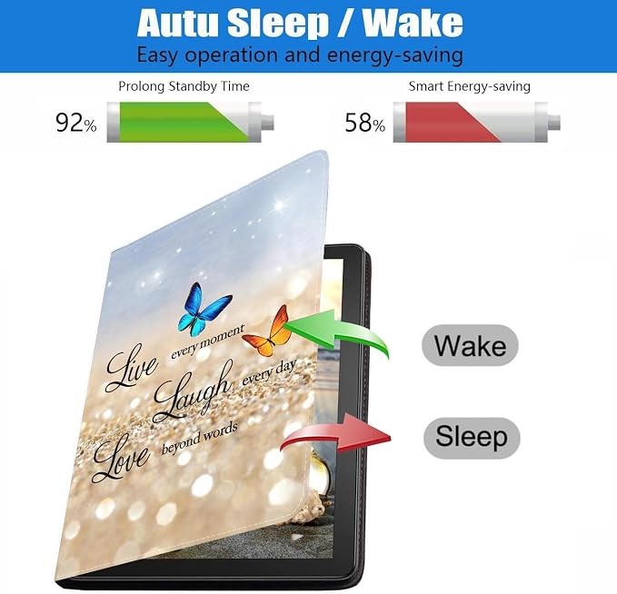 Case for Samsung Galaxy Tab S10 Lite 10.9/ S10 FE 10.9/ S9 FE 10.9/ S9 11 Slim PU Leather Stand Folio Cover with Auto Sleep Wake American Flag