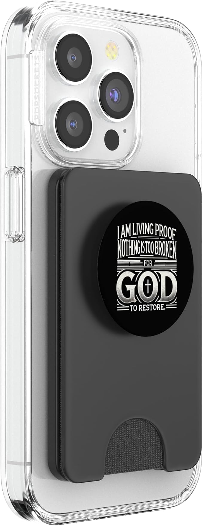 Inspirational Testimony Christian Religious Faith Phone Grip PopSockets PopWallet for MagSafe