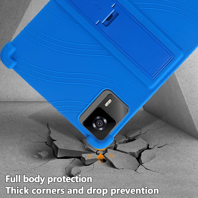 [NSFN] for SGIN T12S Tablet CaseSGIN 12 Inch Case Stand Function Multi-Angle Compatible Portable Shockproof Drop Prevention Thin Standable Shockproof Protective Cover (Blue)
