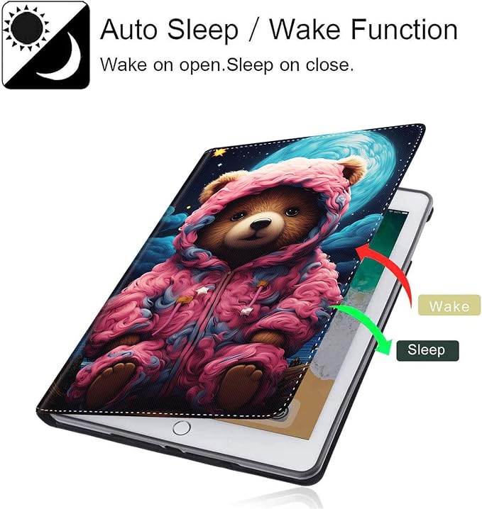 Case for Samsung Galaxy Tab S10 FE Plus 5G Multi-Angle Stand Smart Cover Shockproof with Auto Wake/Sleep for Galaxy Tab S10 FE+ 13.1 Inch (SM-X620/SM-X626B) 2025 Magic Mushrooms Fungus