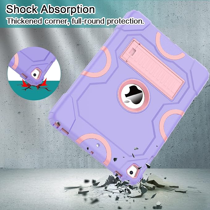 ZoneFoker Case for iPad 6th/5th Generation (9.7 Inch 2018/2017 Model) iPad Air 2 / 1st iPad Pro 9.7 Heavy Duty Shockproof Rugged Protective Case Alpine Green