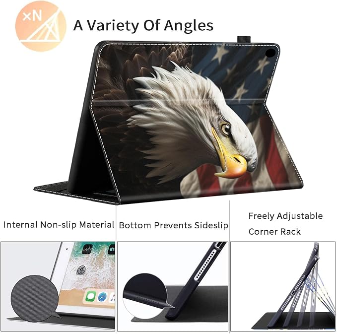 Case for All-New Amazon Kindle Fire HD 8 &amp 8 Plus Tablet (12th Generation/10th Generation 2022/2020 Release) 8 Durable Shockproof Protective Cover，Pug Weightlifting