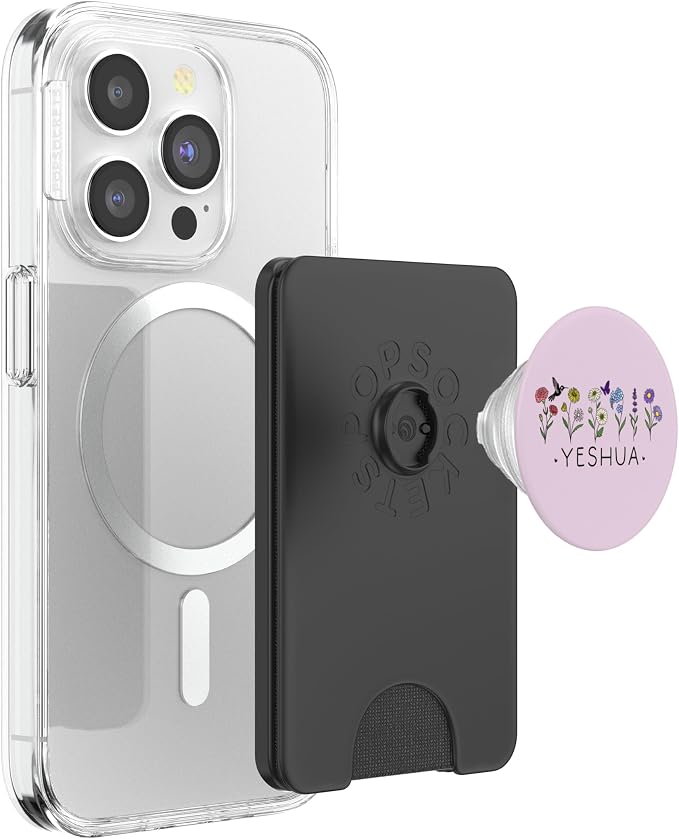 Yeshua Christian Bible Verse Butterfly Scripture God Quotes PopSockets PopGrip for MagSafe
