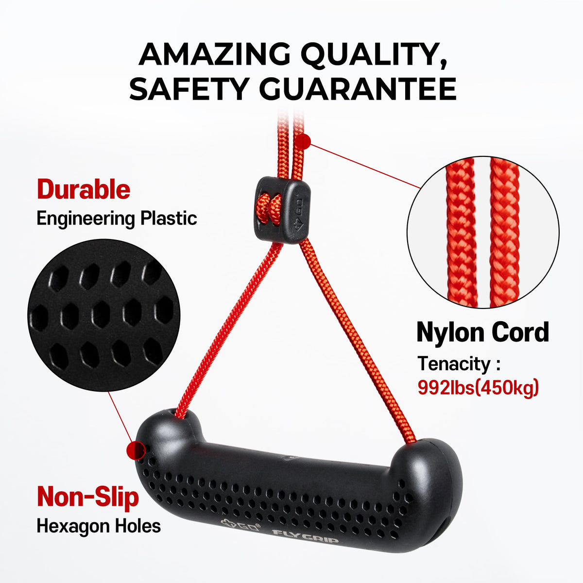 GD Fly Grip Pull Up Handles LAT Pull Down Attachments Nuetral Grip Cable