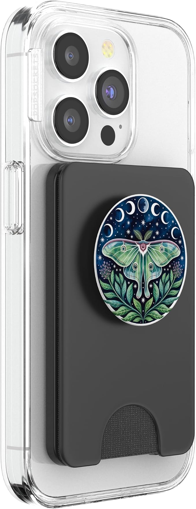 Luna Moth Lover Moon Phase Entomology Bug Flying Insect PopSockets PopGrip for MagSafe