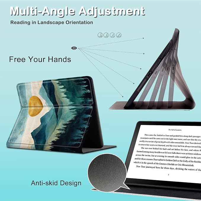 for 6 Kindle 2024 and 2022 (11th Generation) Case Slim Lightweight Smart Cover Case with Auto-Wake/Sleep for Kindle 2024Bald Eagle Flag