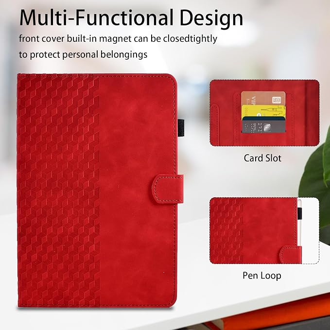 Case for Lenovo Tab M11/Tab K11 LTE 11 2024 Cover (Model:TB330FU) Magnetic PU Leather Folio Adjustable Stand Case Foldable Card Holder Multi-Angle Lenovo Tab M11Black