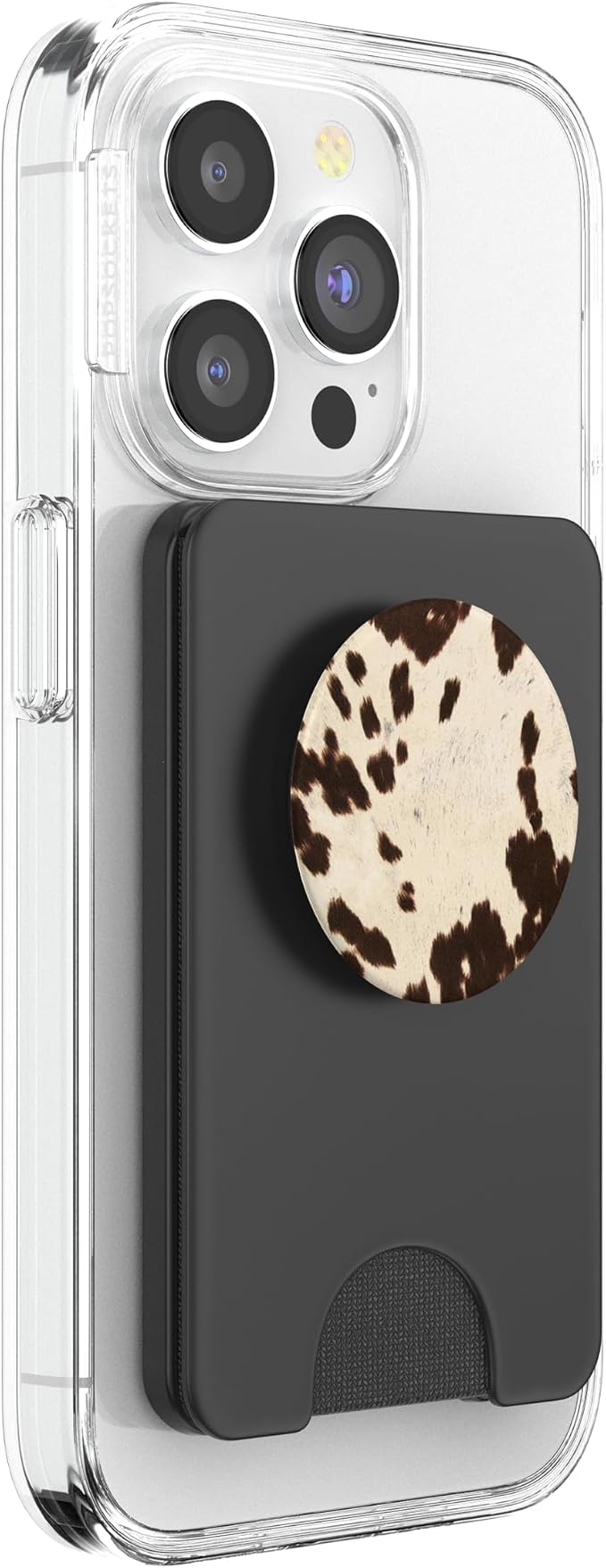 Black &amp White Cute Hide Cow Skin PopSockets Adhesive PopGrip
