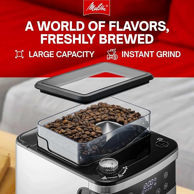 Melitta® Aroma Fresh™ Plus 10-Cup Coffee Maker with Built in Burr Grinder