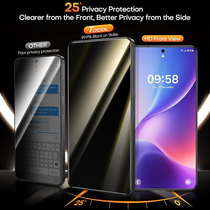 TOCOL for Pixel 2026 Screen Protector Clear | Easy Installation Bubble-Free 9H+ Tempered Glass 11FT Military Grade Shatterproof Anti-Scratch Case Friendly HD 2 Pack