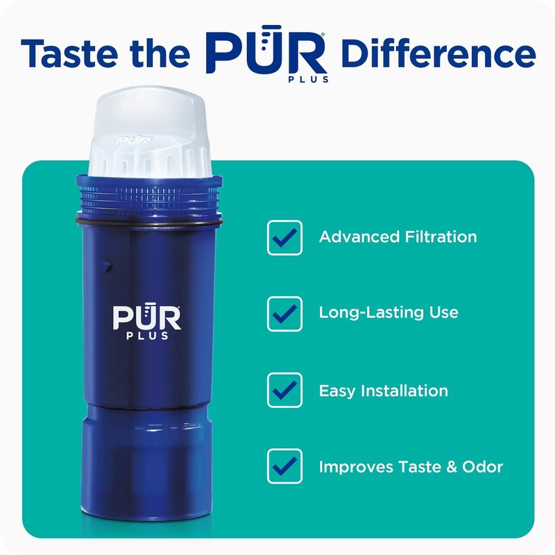 PUR Plus Water Filter Replacement for Pitchers & Dispensers, 6-Month Supply, Blue (PPF951K3), 3 Count (Pack of 4)