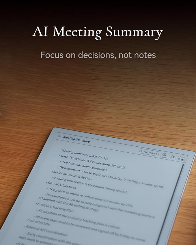 iFLYTEK AINOTE 2 AI Digital Notebook 10.65 E-Ink Tablet with AI Assistant AI Meeting Notes &amp Summary Voice-to-Text Handwriting Recognition Ultra-Thin 4.2mm Design