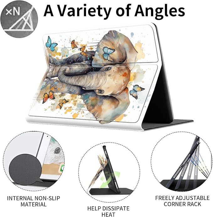 Case for 7 All-New Kindle Paperwhite (12th Generation 2024) and Kindle Colorsoft Signature Edition CoverSlim PU Leather Smart Cases with Auto Wake/Sleep-Black Cat Night Sky