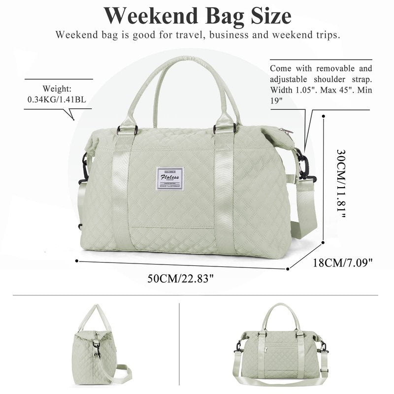 Travel Duffel Bag,Overnight Weekender Bags for Women with Wet Pocket