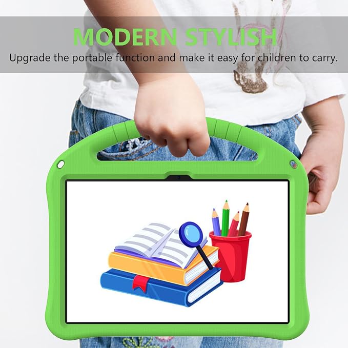 for Revvl Tab 2 Case 2025 Kids EVA Cover with Strap Handle Stand for Tmobile Revvl Tab 2 Case 10.1'' Black
