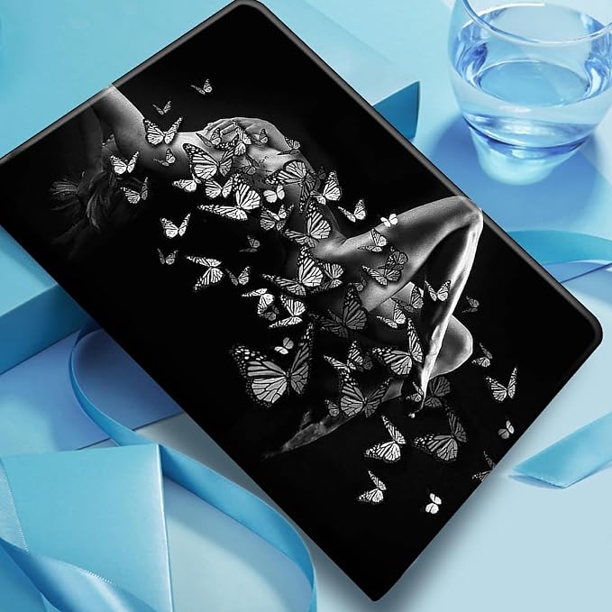 Case for Fire 7 Tablet &amp Fire 7 Kids (12th Gen 2022 Release) - Slim PU Leather Protective Smart Cover with Auto Sleep/Wake &amp Multi-Angle StandBlue Dandelion