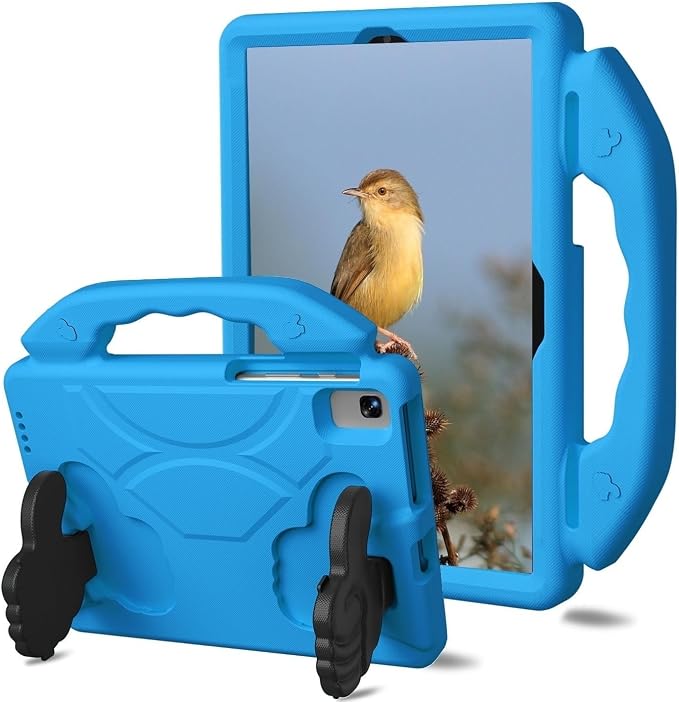 Kids Tablet Case with Built-in Kickstand and Handle Shockproof Cover Compatible with Lenovo Tab M10 FHD Plus 10.3Samsung Galaxy Tab A7/S6 Lite 10.4”Blue