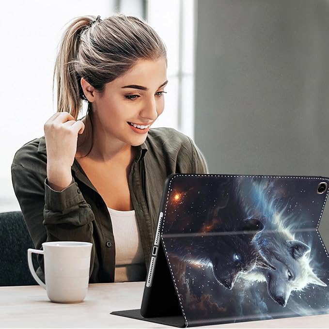 Case for New iPad (A16) 11th Generation 11 Inch 2025for iPad 10th Generation 2022 10.9 Inch Multi-Angle Stand Smart Cover Shockproof with Auto Wake/Sleep ，Starry Sky