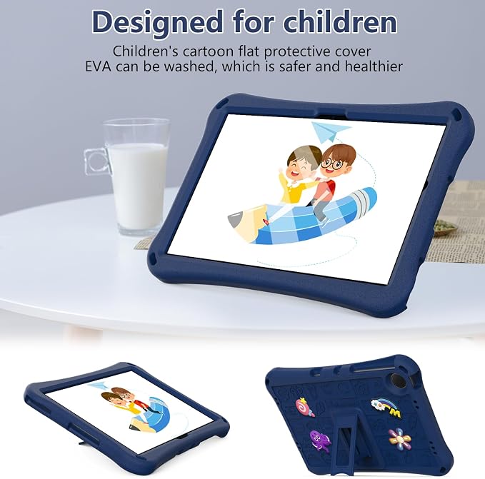 Case for iPad 10.2 Inch 2021/2020/2019/ iPad Pro 10.5 Inch/Air 3rd Gen (2019) Shoulder Strap Kickstand Children Friendly Anti-Scratch Shockproof Case Lightpurple