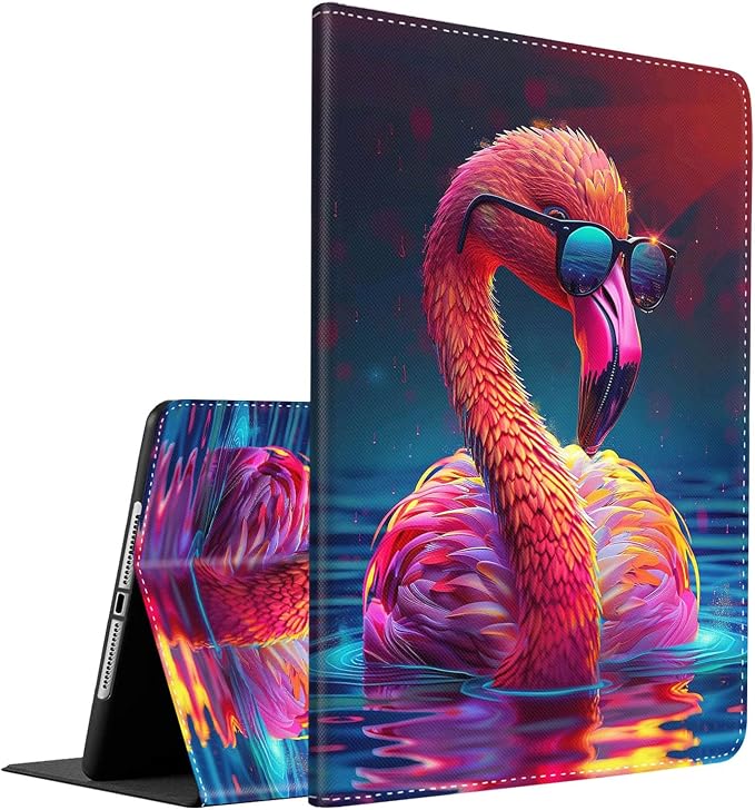 Case for iPad (A16) 11th Generation 11 Inch (2025) iPad 10th Generation 10.9 Inch (2022)，Slim Fit Foldable Standing Cover Case with Auto Sleep/Wake ，Moth Moon